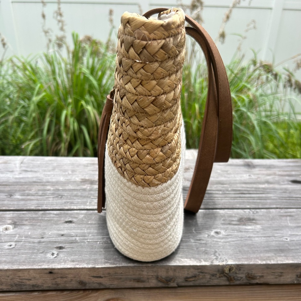 Straw & Rope Shoulder Tote - Picture 7 of 10